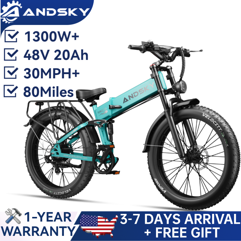Commuting On Mountain Bike - Bicicleta Eléctrica Plegable ANDSKY Forge 26,