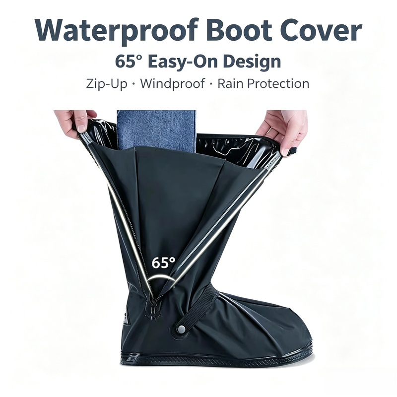 Cycling Commute Shoes - Cubiertas Reflectantes para Botas de Lluvia