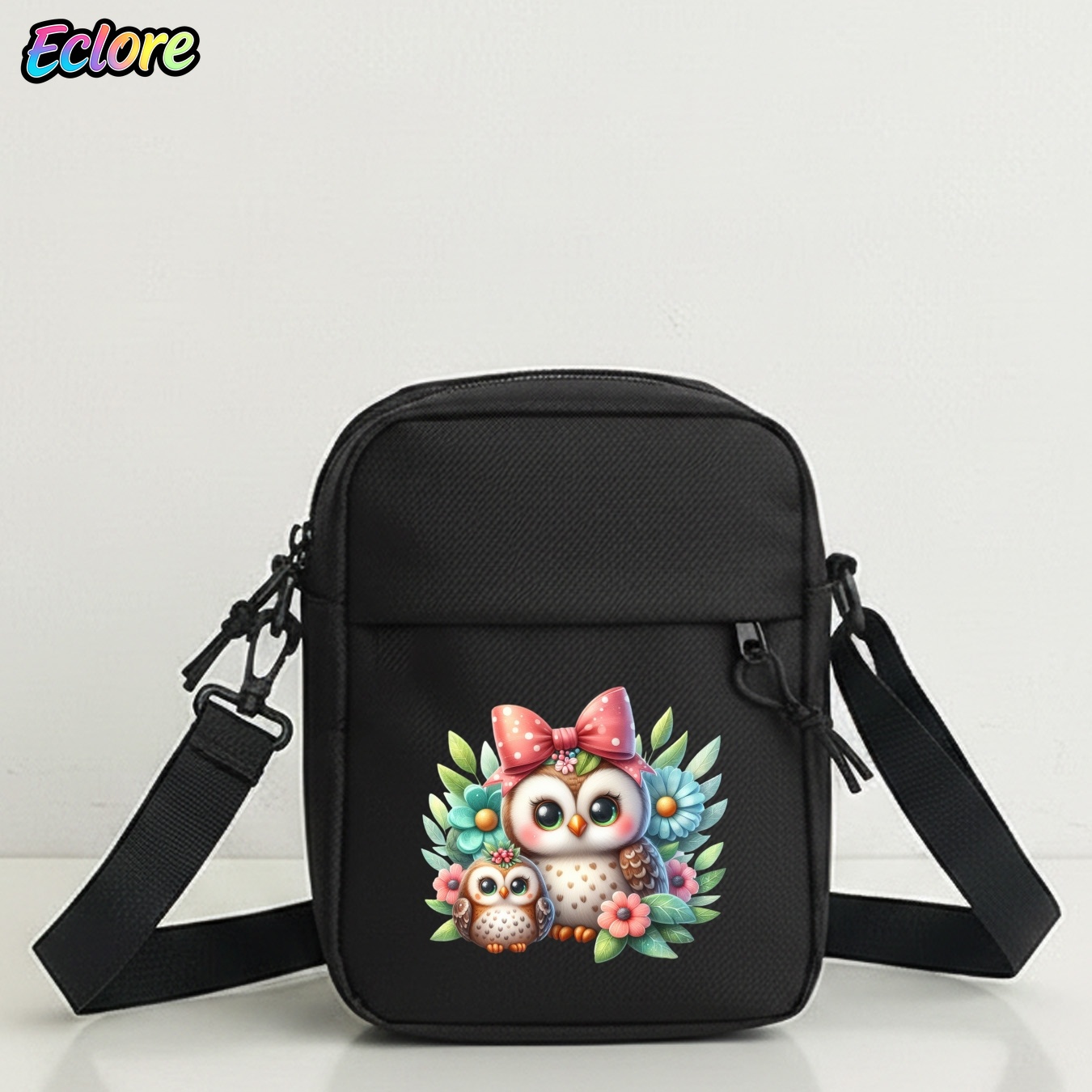 Cycling To Work - Bolso de hombro Oxford con estampado