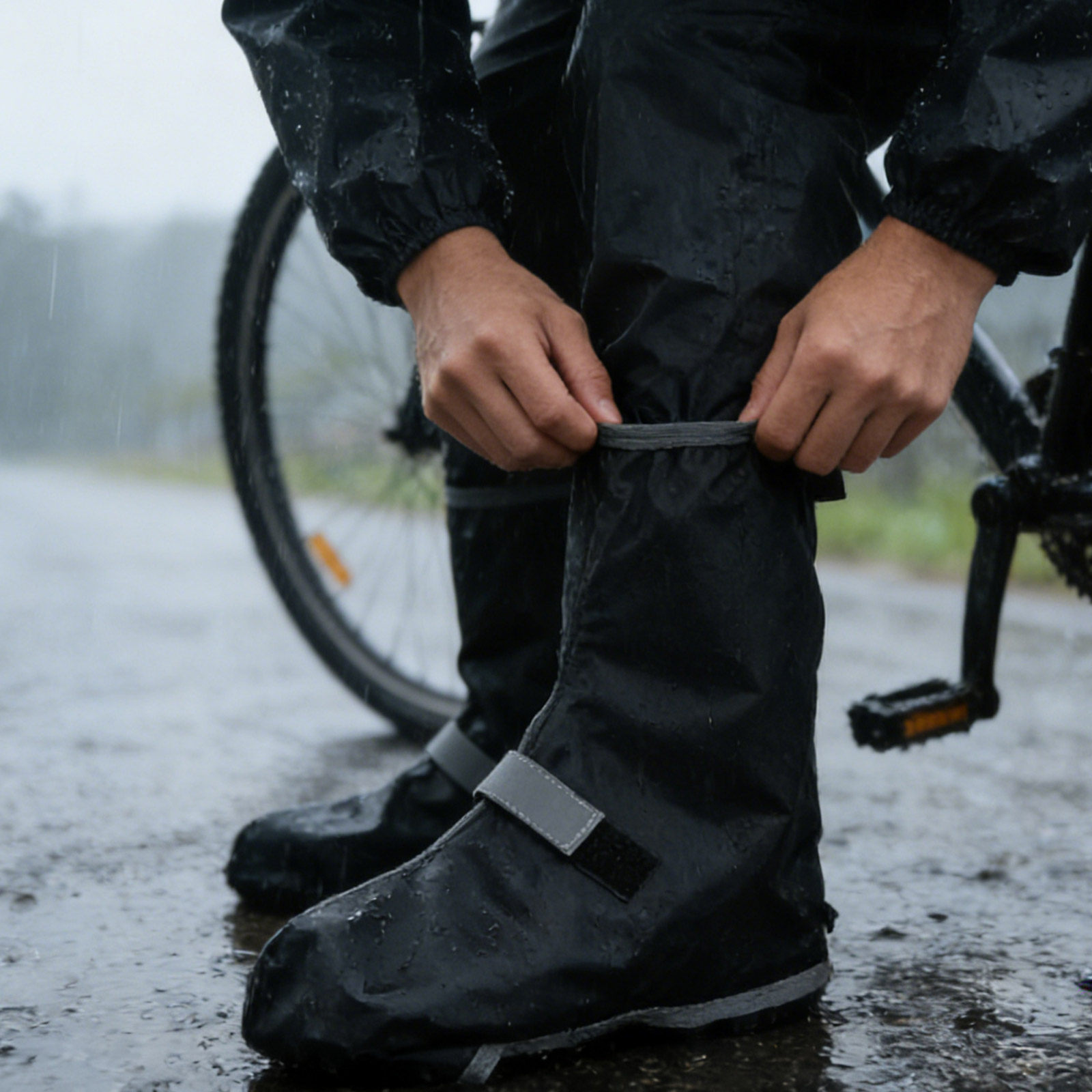 1 Par de Cubrezapatos Impermea - Cycling Commute Shoes reseña y precio